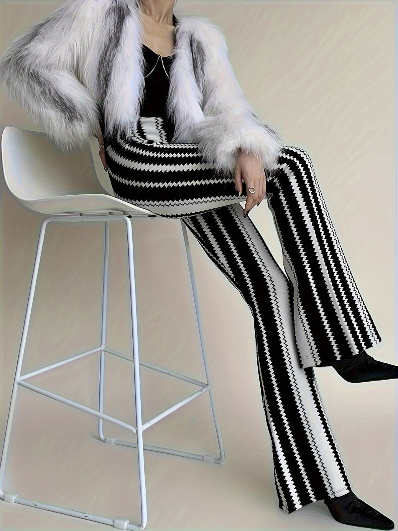Black and White Forbidden Pants