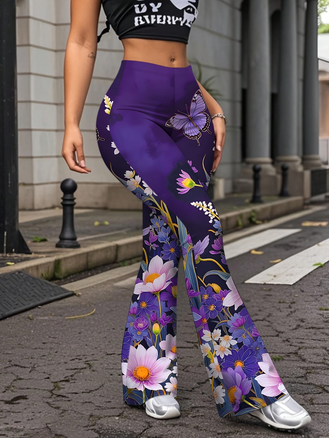 Butterfly Print Forbidden Pants