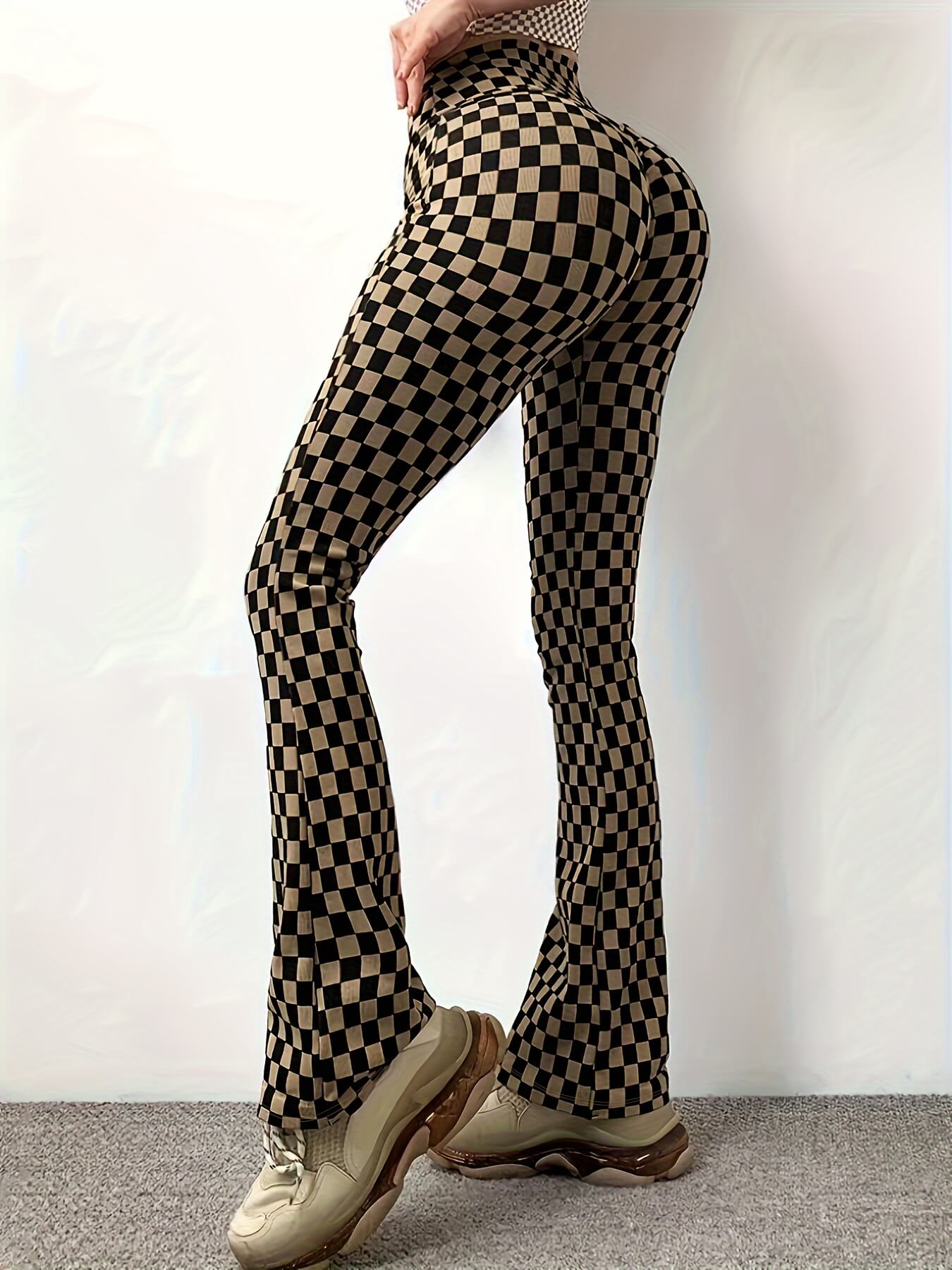Check Print Forbidden Leggings