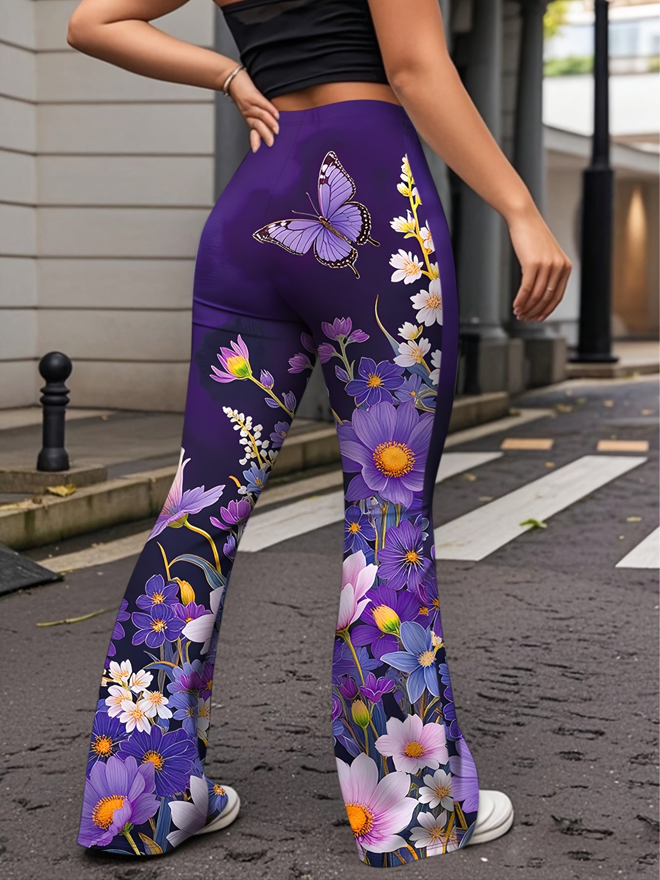 Butterfly Print Forbidden Pants