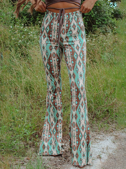 Chic High Waist Tribal Print Forbidden Pants