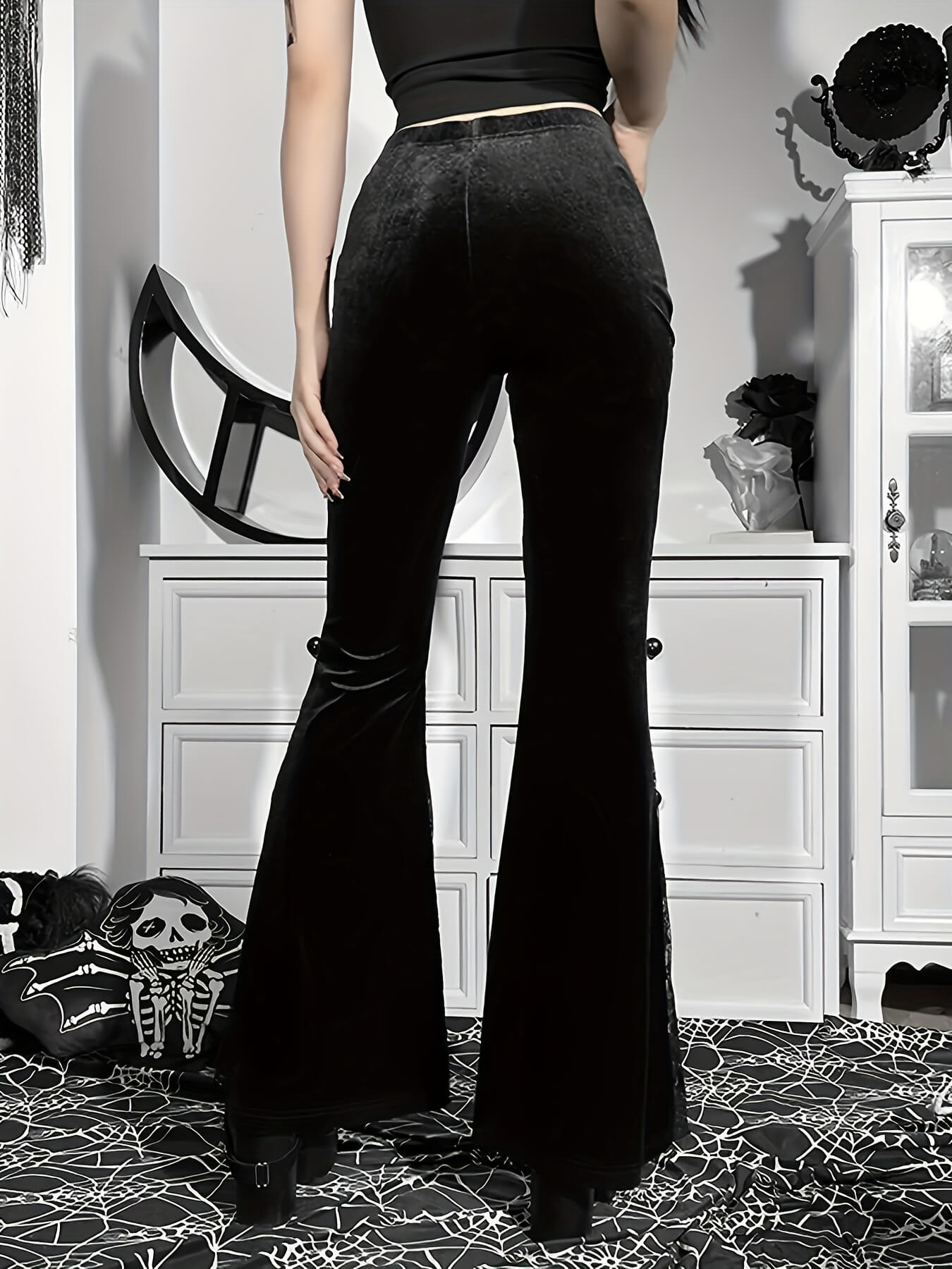 Contrast Lace Forbidden Pants