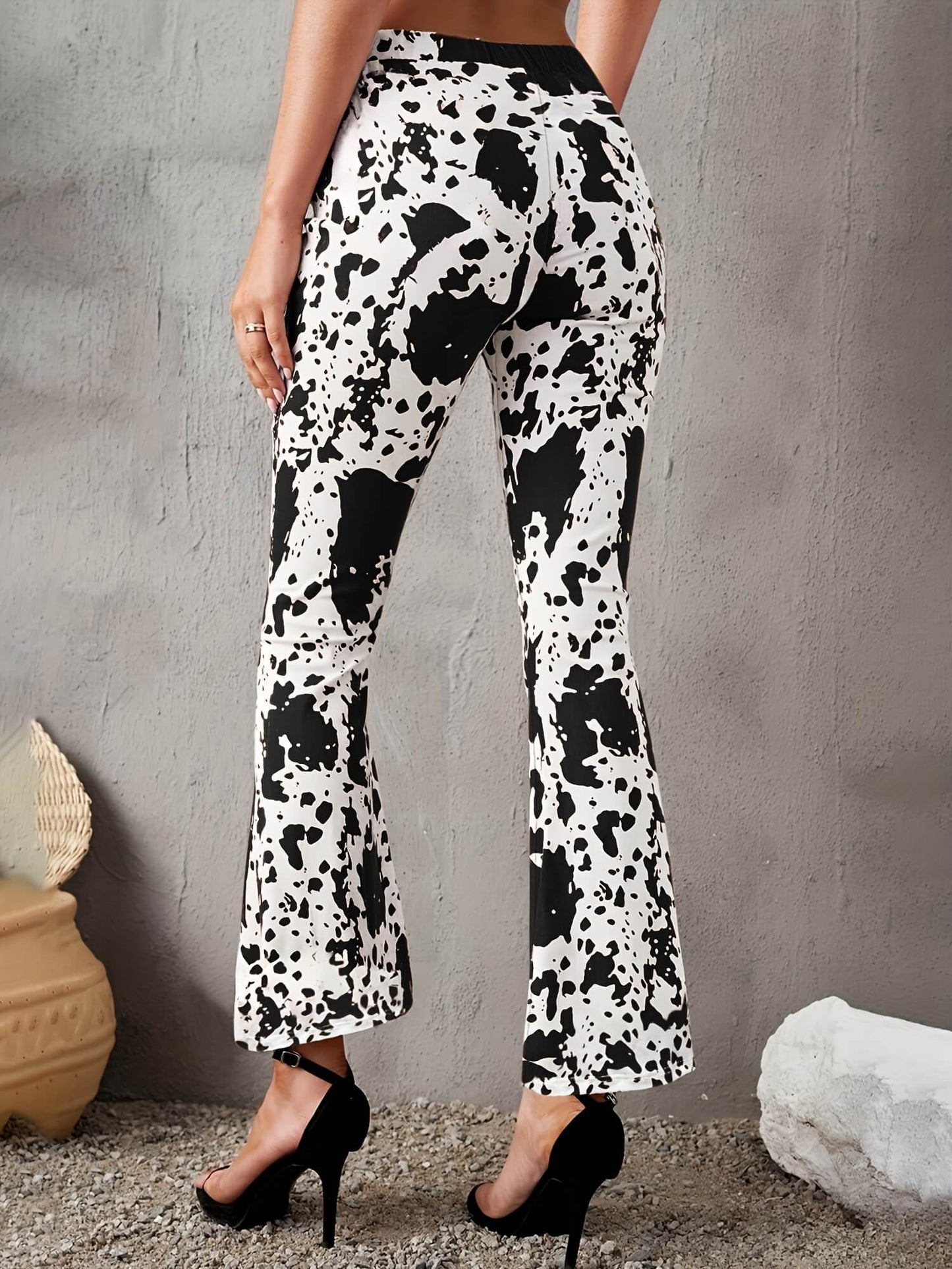 Dalmatian Print High Waist Forbidden Pants