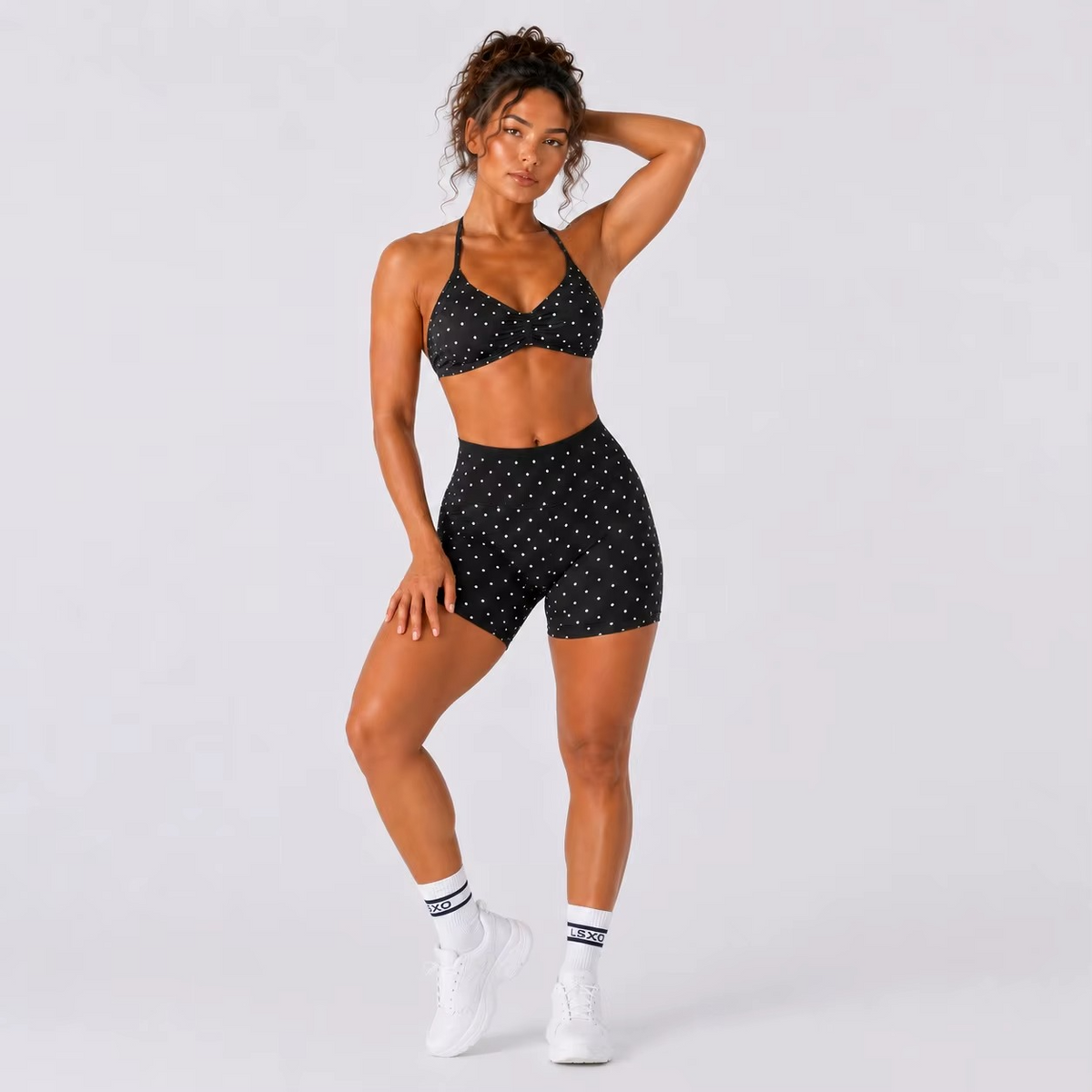 Dot Print 2-Piece Yoga Set