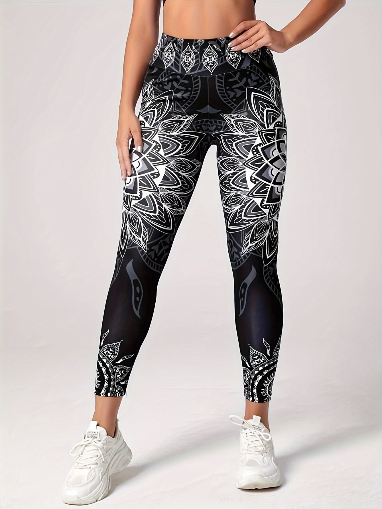 High-Waist Floral Forbidden Leggings