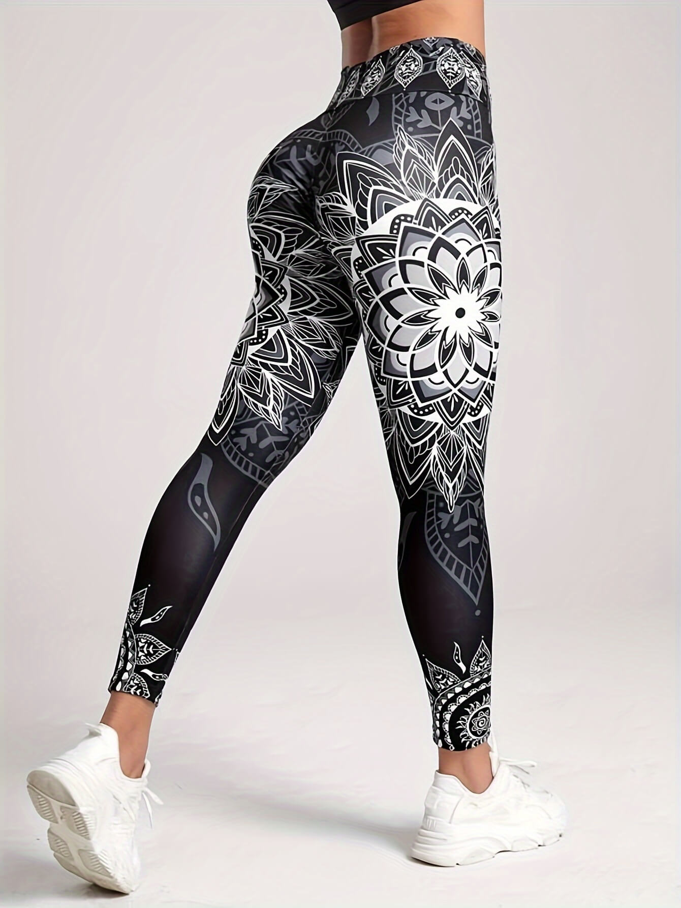 High-Waist Floral Forbidden Leggings