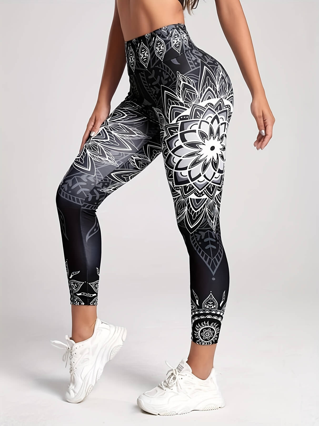 High-Waist Floral Forbidden Leggings