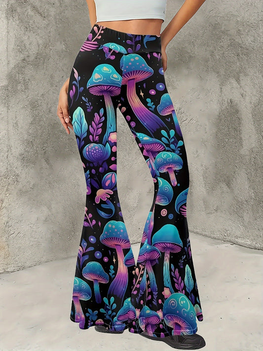 Mushroom Print Forbidden Pants