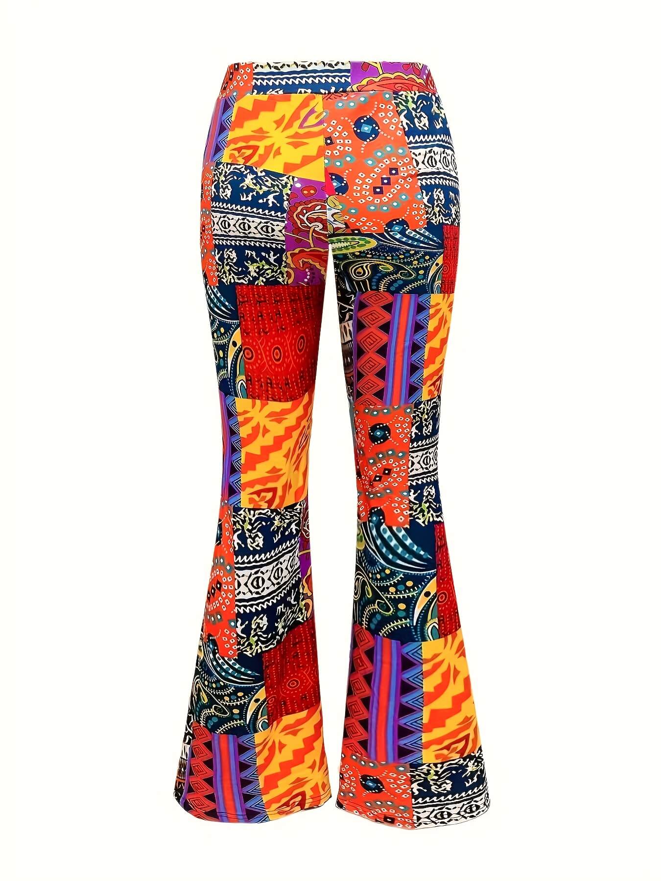 Color Block Allover Print Forbidden Pants