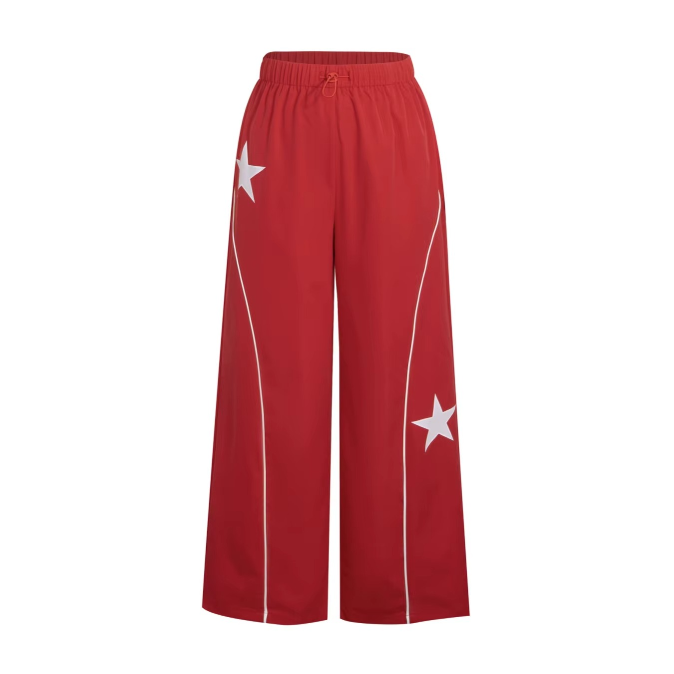 Red Wide Leg Forbidden Pants
