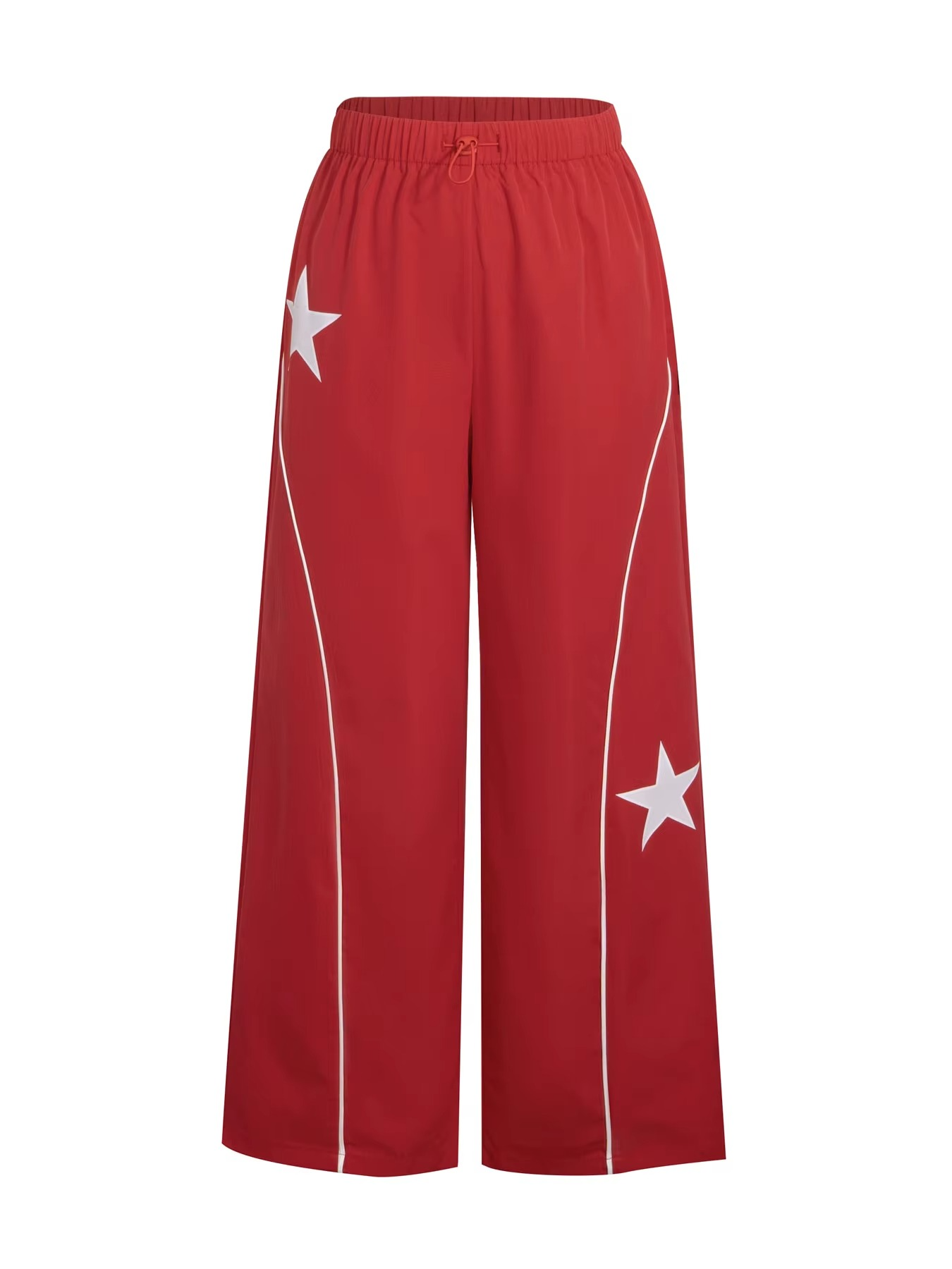 Red Wide Leg Forbidden Pants