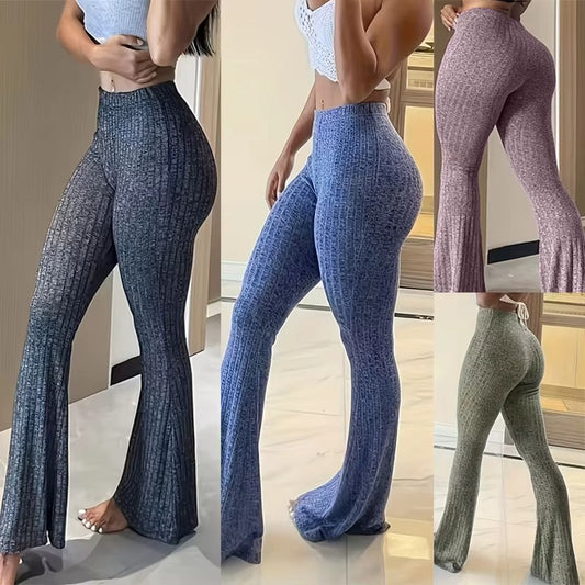 Slim High Waist Flare Forbidden Pants