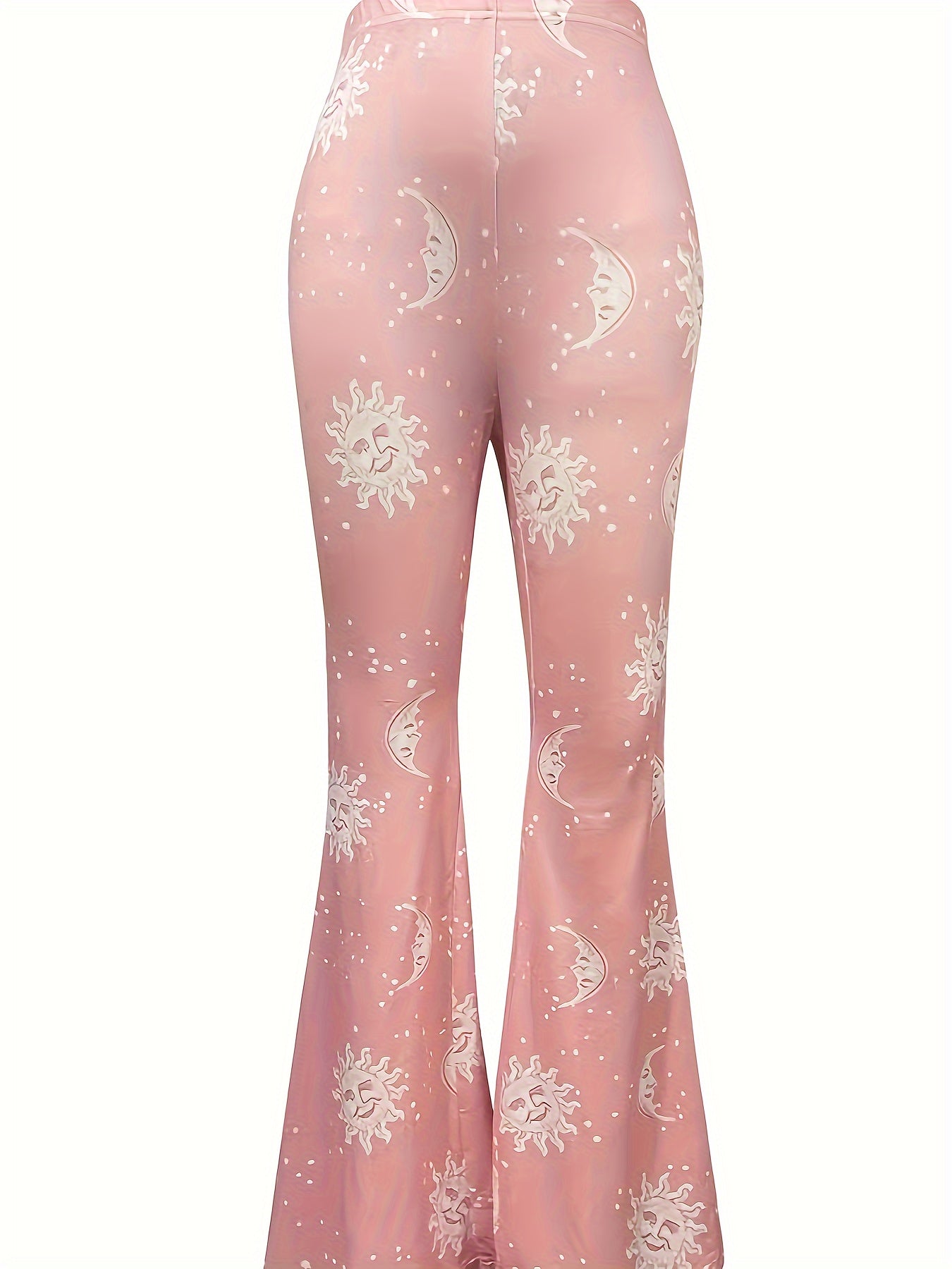 Sun & Moon Print Forbidden Leg Pants