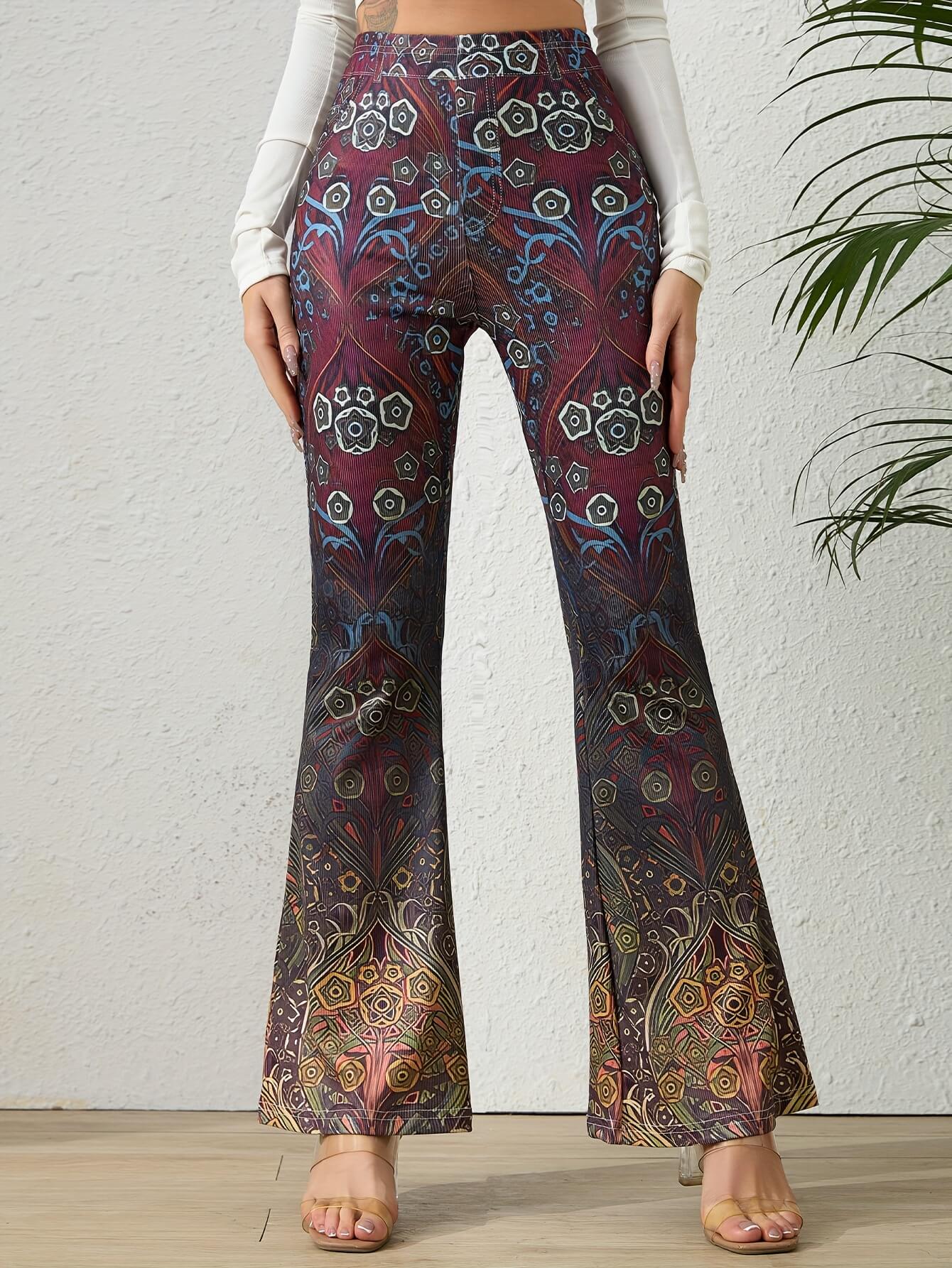 Tribal Print Casual Forbidden Pants