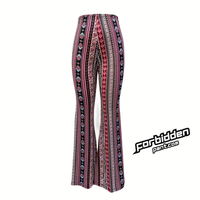 Tribal Print Flare Leg Forbidden Pants