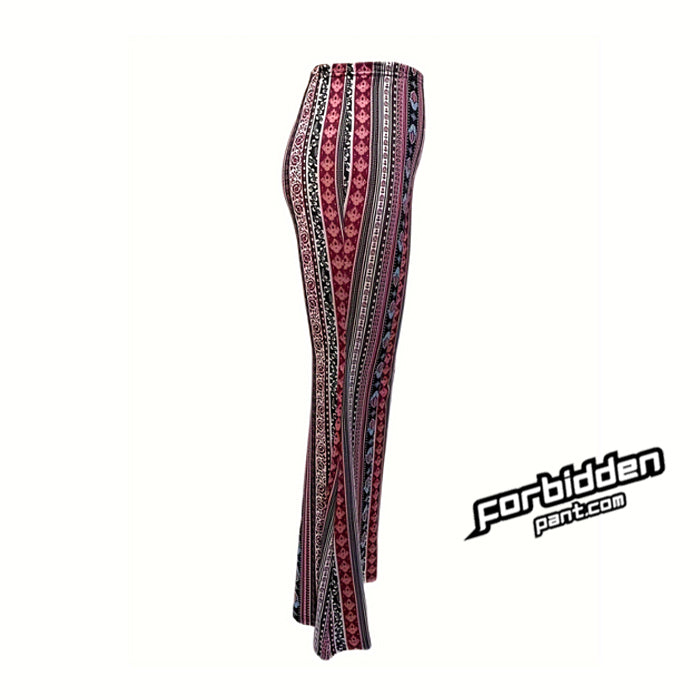 Tribal Print Flare Leg Forbidden Pants