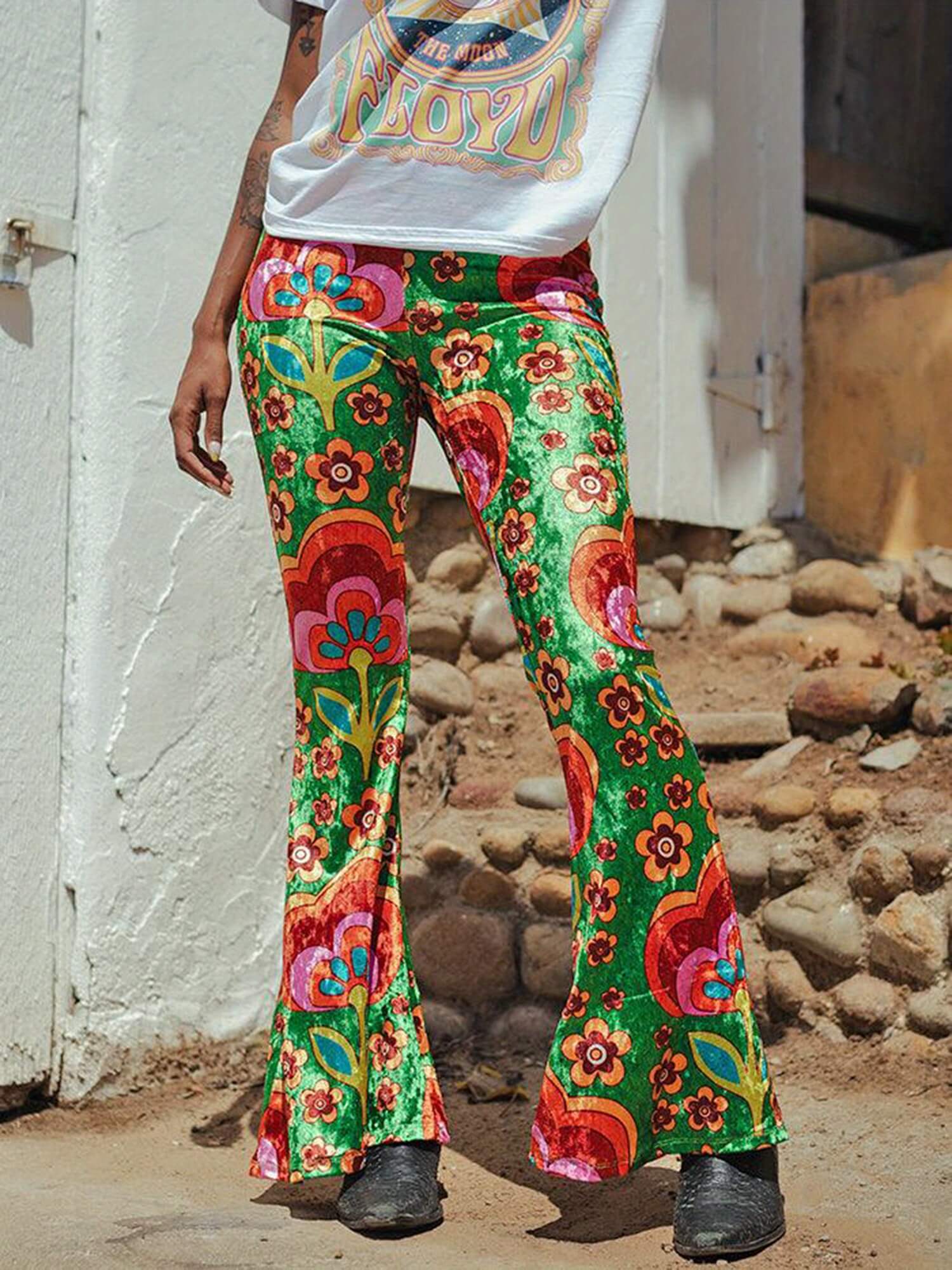 Vintage Floral Print Forbidden Pants
